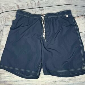 Lands End Men’s Navy Blue Swim Shorts Trunks XL
